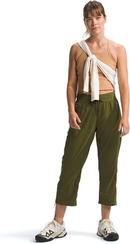 THE NORTH FACE Women's Aphrodite Motion Capri Pants (Standard and Plus Size), TNF Black 3, 3X in Saudi Arabia