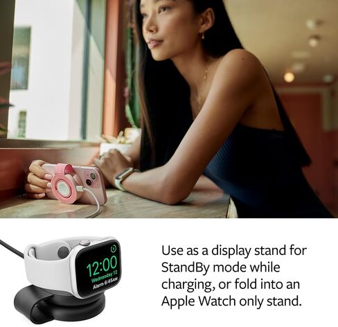 شاحن Twelve South Butterfly 2 في 1 USB-C MagSafe | تصميم مدمج مناسب للسفر، شحن سريع لجهاز iPhone وApple Watch in Kuwait