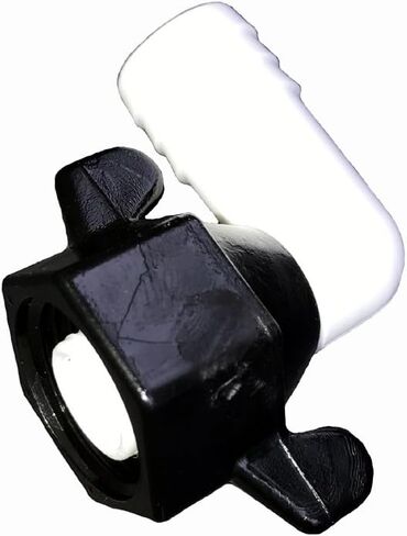 كوع دوار من Shurflo Wingnut 1/2" FNPT x 5/8" خرطوم بار، بولي، 234-3936-2، (عبوة من قطعتين) in Kuwait