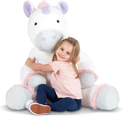 Melissa & Doug Gentle Jumbos Unicorn Giant Stuffed Plush Animal (Sits Nearly 3 Feet Tall) ,36 inches in Saudi Arabia