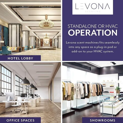Levona Scent Lavanda 2000 Diffuser - HVAC System with Smart App Control, Scent Diffuser for Whole House, Office, Hotel, & Large Spaces - Coverage 6000 sq ft - Includes Miami Dreams 700ml Essential Oil in Saudi Arabia