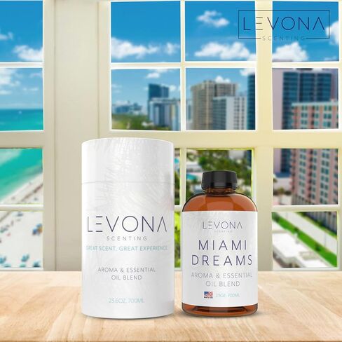 Levona Scent Lavanda 2000 Diffuser - HVAC System with Smart App Control, Scent Diffuser for Whole House, Office, Hotel, & Large Spaces - Coverage 6000 sq ft - Includes Miami Dreams 700ml Essential Oil in Saudi Arabia