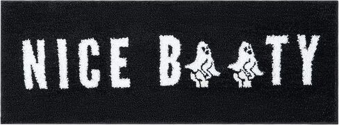 RoomTalks مضحك هالوين حمام حصيرة للحمام غير زلة قابل للغسل الحد الأدنى لطيفة الغنيمة السوداء القوطية هالوين حمام البساط 20''W x 32''L ستوكات أشعث ماصة مخيف شبح الحمام البساط حصيرة in Kuwait