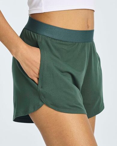 3 Pack Women's 3" Dry-Fit Dolphin Running Shorts with Pockets - Athletic Gym Workout Basketball Sports Shorts in Saudi Arabia