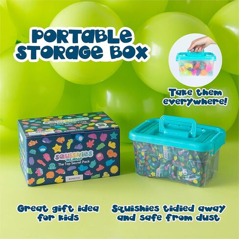 مجموعة ألعاب Mochi Squishy من أجل هدايا الحفلات للأطفال، عبوة 80 - BONNYCO | حشوات حقائب جودي للأطفال، هدايا حفلات الأطفال، ألعاب فيدجيت الإسفنجية | ألعاب صغيرة، حشوات بيناتا، عيد ميلاد الأولاد والبنات كاواي in Kuwait