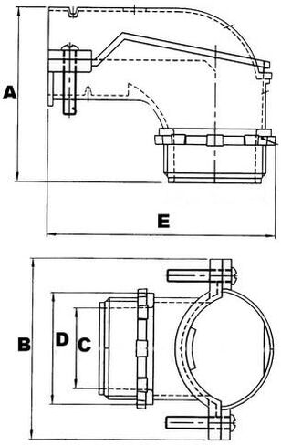 Morris 15135 Squeeze Box Connector, 90 Degree, 1-1/4" Thread Size in Saudi Arabia