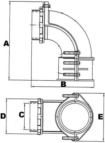 Morris 15135 Squeeze Box Connector, 90 Degree, 1-1/4" Thread Size in Saudi Arabia