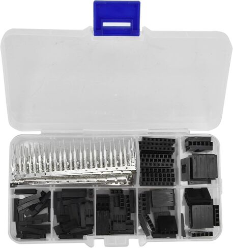 Crimp Pin Terminal Kit, 310pcs 2.54mm Crimp Pin Jumper Wire Crimp Pin Wire Jumper Cable Pin Header Connector Housing Assortment Kit with Plastic Case for Circuit Wiring, Pin Connectors in Saudi Arabia