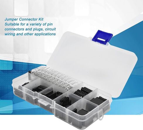 Crimp Pin Terminal Kit, 310pcs 2.54mm Crimp Pin Jumper Wire Crimp Pin Wire Jumper Cable Pin Header Connector Housing Assortment Kit with Plastic Case for Circuit Wiring, Pin Connectors in Saudi Arabia