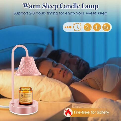 Electric Candle Warmer Lamp: Wax Melt Warmer with Timer - Electric Wax Melt Warmer Light - Candle Lamp for Home Decor (Blue) in Saudi Arabia