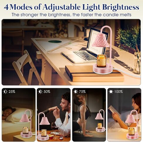 Electric Candle Warmer Lamp: Wax Melt Warmer with Timer - Electric Wax Melt Warmer Light - Candle Lamp for Home Decor (Blue) in Saudi Arabia