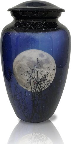 Urn Full Moon Night Cremation Urn, Ashes Urn for Adult Human Ashes, Funeral Urn Large Size in Saudi Arabia