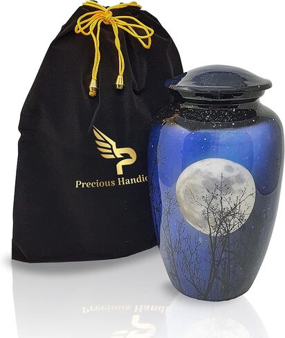 Urn Full Moon Night Cremation Urn, Ashes Urn for Adult Human Ashes, Funeral Urn Large Size in Saudi Arabia