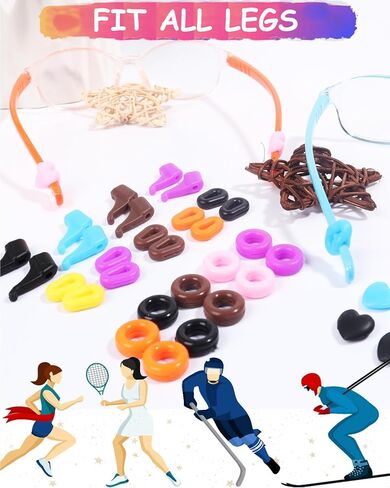 مقابض أذن لنظارات العين، مقابض أذن من السيليكون للنظارات، مقابض أذن رياضية لخطافات الأذن للنظارات in Kuwait