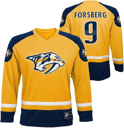 Outerstuff Filip Forsberg Nashville Predators #9 Boys Size 4-18 Player Name & Number Jersey Shirt in Saudi Arabia