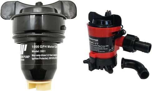 Johnson Pump of America 28512 Marine Pump Cartridge for 1000 GPH Motor, Black in Saudi Arabia