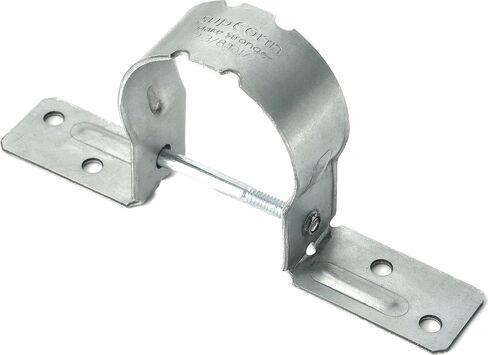 Fence Brackets SupConn（24 Pcs) , Tube Tie 2-3/8" , Steel to Wood Fence Bracket, Galvanized Fence Post Bracket，Fence Brackets for Metal Fence Posts - Fence Post Repair （No Include Screws） in Saudi Arabia