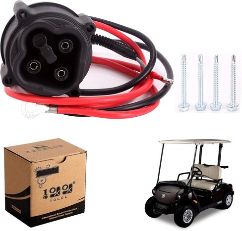 10L0L عربة جولف Powerwise وعاء OEM # JW2-H6181-02 لياماها G29 الكهربائية 2007-10 وYDRE، وعاء شاحن تيار مستمر استبدال بالحبل in Saudi Arabia