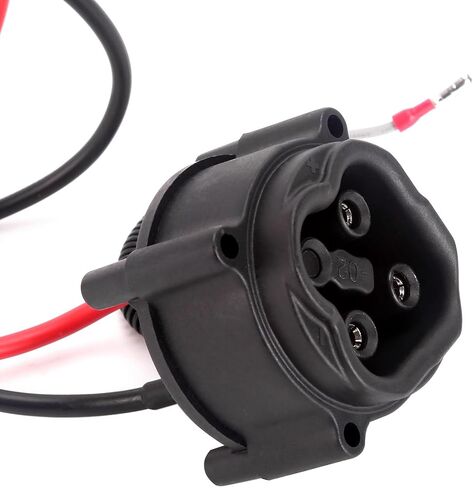 10L0L عربة جولف Powerwise وعاء OEM # JW2-H6181-02 لياماها G29 الكهربائية 2007-10 وYDRE، وعاء شاحن تيار مستمر استبدال بالحبل in Saudi Arabia