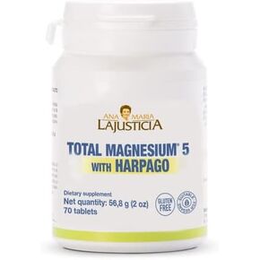 Total Magnesium 5 with Harpago 70 Tablets by Ana Maria Lajusticia - Gluten Free and Vegan Friendly