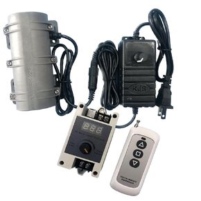 3800RPM Electric Vibration Motor with Speed Regulator + Remote Control, DC 12V Vibrating Motor 10W for Electric Massage Chair Bed Industry Sieve Shaker more