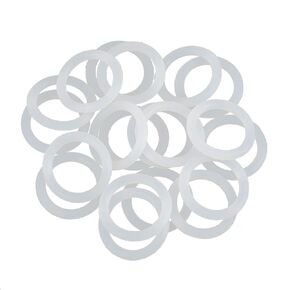 X AUTOHAUX Silicone O-Rings, 29mm OD 21mm ID 4mm Width VMQ Seal Gasket for Compressor Valves Pipe Repair, White, Pack of 20