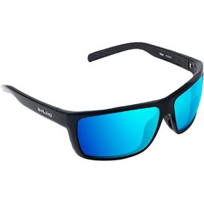 Bajio Sigs Frame in Black Gloss with Blue Mirror Glass Lenses