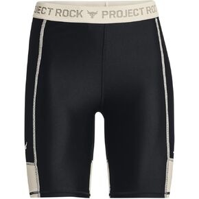 Under Armour Womens PR Bike Short Pocket Breathable Stretch, Black/White, 10