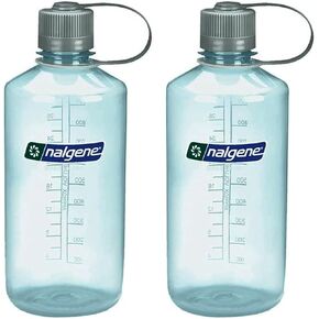 Sustain Narrow Mouth BPA-Free Water Bottle, Seafoam, 32 oz - (2 Pack) - Narrow Mouth BPA-Free Water Bottle, 1-Quart (Seafoam Set of 2) in Saudi Arabia
