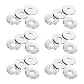 50 Pcs M12 x 30mm Metal Flat Washers Screw Finish Washers Plain Bolt Washers Fender Washers for Home Industrial Usage
