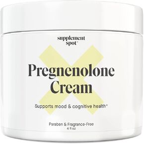 Pregnenolone Cream for Women & Men – 90-Days Mood Balance Cream for a Healthy Mood – Fragrance & Paraben Free Natural Cream w/Aloe Vera Extract, Vitamin E (4 oz)