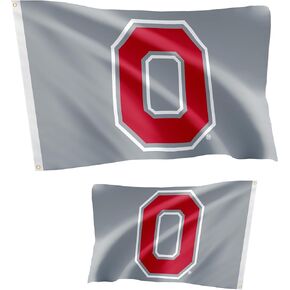 Desert Cactus Ohio State University Flag Double Sided OSU Buckeyes Banners 100% Polyester Indoor Outdoor 3x5 feet Flags (Double Sided - Flag 4)