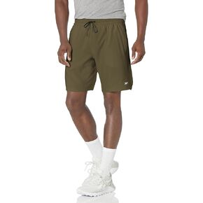 Reebok Men's Standard Workout Ready Woven Shorts, ARMGRN, Medium