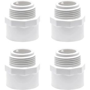 PVC Male Thread Adaptor 4PCS(1 1/2 Inch)