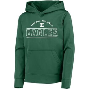 Outerstuff Eastern Michigan Eagles Youth Size Team Logo Performance Pullover Fleece Hoodie