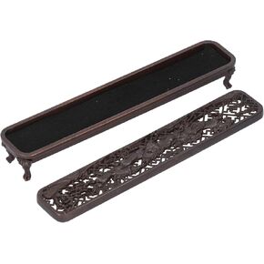 Incense Burner Box Reclining Incense Burner Holder Decorations Ornament Household Case Incense Road Antique Lying Incense Burner Tea Ceremony Brass Alloy Wood Burning Tools