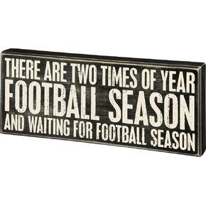Primitives by Kathy Classic Box Sign, Football Season