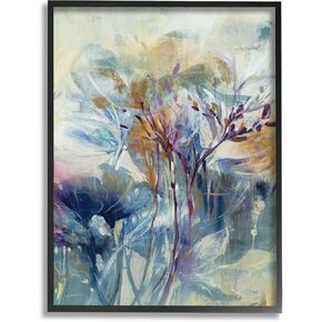 Stupell Industries Blooming Floral Blossoms Layered Botanical Outline Painting Framed Wall Art, Design By K. Nari
