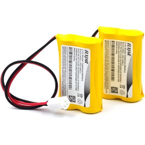 (2-Pack) 2.4V 800mAh Ni-CD Battery Pack Replacement for Dual-Lite 0120822, Dantona Custom-7, LITHONIA ELB-2P41N (CUSTOM-29), ELB-4804N (CUSTOM-241), Custom-276, OSA030 Exit Sign Emergency Light