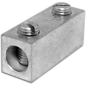 Morris Products 90615 Splice/Reducer Aluminum Mechanical Connector Type with 2 Screws and 2/0- Number 8 Wire Range, 5-Pack, Silver