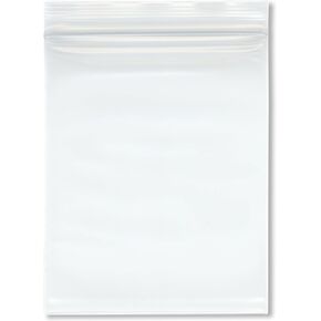 Plymor 5" x 6" (Pack of 100), 6 Mil Industrial Duty Zipper Reclosable Plastic Bags