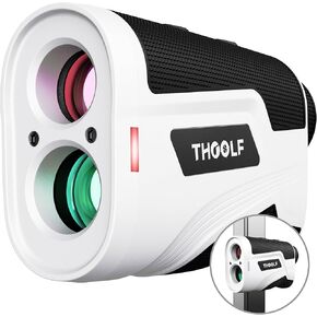 Golf Rangefinder with Slope, USB C Recharging Range Finder Golfing with Flag Acquisition, Pulse Vibration and Fast Focus System, 6X Magnification, Rangefinder for Golfing and Hunting