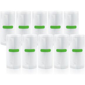 LDPE Poly Tubing Roll,10 Roll Clear Poly Tube Rolls - 4.7" Wide x 16.4' Long, All-Purpose Packaging Solution, Ideal for Packing, Moving, and Storage,164' In Total (4.7'' x 16.4')