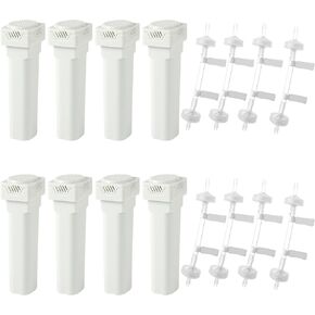 8pcs Replacement Filter Kit for SC 2, Efficient Filtration 8pcs Cartridge Cleaner Filters & 8pcs Check Valve Cleaning and Sanitizing Device Accessories for SC 2 Machines