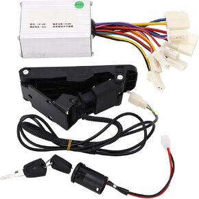 24V 250W Brushed Controller and Pedal Accelerator Assembly, Conversion Kit for Electric Bike Electric Tricycle Replacement