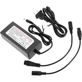 29.4V 2A UL Scooter Charger, Electric Bike Electric Scooter Battery Charger for 24V Lithium Battery with DC 5.5x2.1mm/8mm 3-Prong/12mm 3-Prong