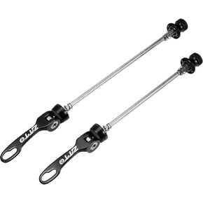 X AUTOHAUX 2 Pcs Bike Bicycle Quick Release Axles Skewers Lever Front Rear Bike Axle Wheel Hub 15cm 5.91" 18.5cm 7.28" Black for MTB Moutain Road Bike
