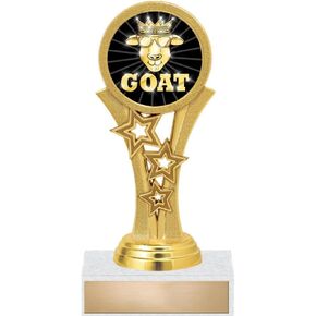 جوائز التاج مقاس 6.25 بوصة G.O.A.T. Gold Starbeam Trophy Prime