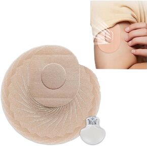 20PCS Adhesive Patches for Guardian Sensor 3/4,Waterproof and Latex Free CGM Sensor Patches for 7 Days,Pre-Cut Adhesive Tape,Continuous Glucose Monitor Protection Cover,No Hole&No Glue in The Center
