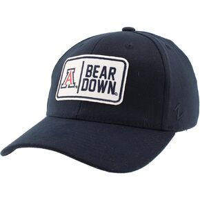 ZHATS Men's Standard NCAA Officially Licensed Fitted Hat ZH Patch Defer Team Color, Medium